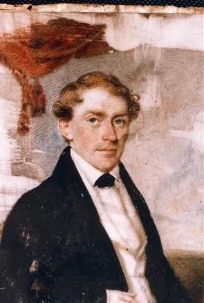 Painted portrait of Dr Charles Throsby