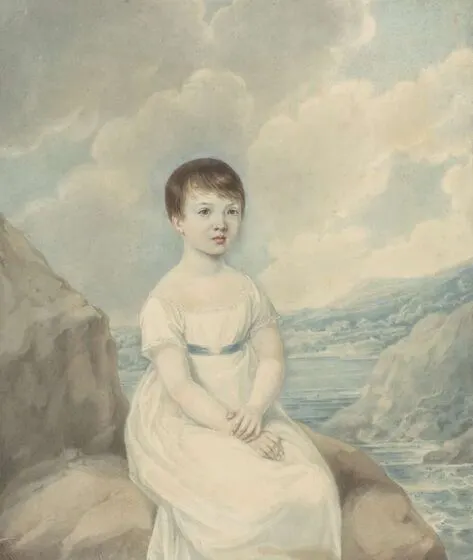 1814 portrait of Elizabeth Betsey Throsby as a child