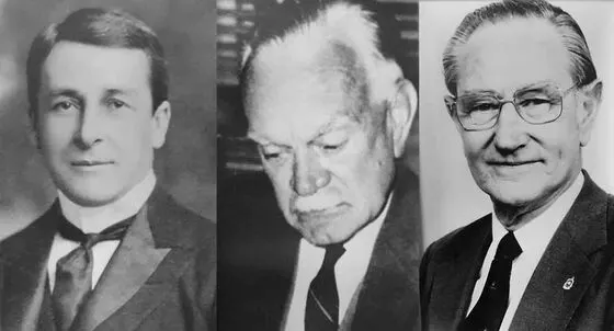 Portraits of Frederick Bushby Wilkinson, George Frederick Osborne Throsby and Owen Lloyd Edwards