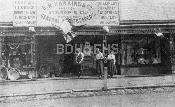 E. B. Hawkins and Company general store around 1920